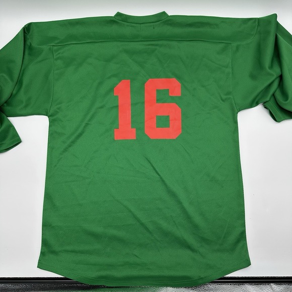 Madison Capitols Flow Green‎ Hockey Jersey Men's Medium M Number 16 Polyester - Picture 9 of 9